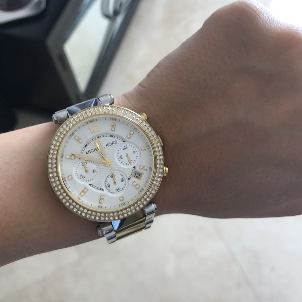 Michael Kors Parker Two-Tone Stainless Steel Watch